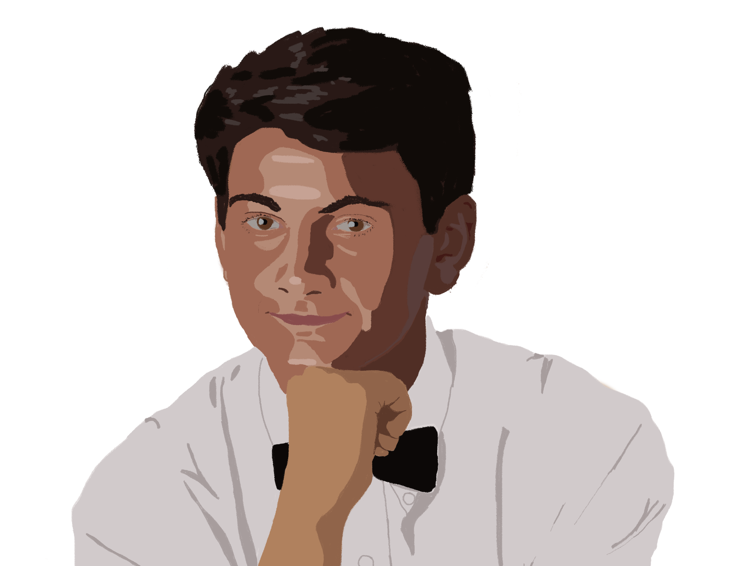 Line art illustration of Shane
